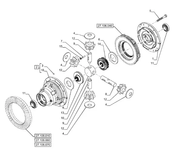 5197522 - Шайба упорн. корпуса дифференциала моста задн. TMT7/MXMPm.